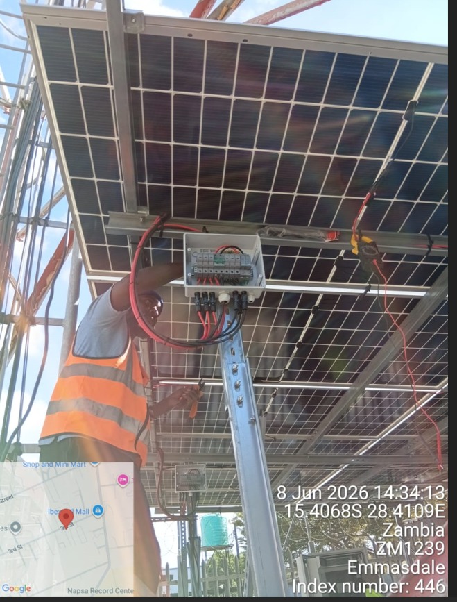 Solar panel installation